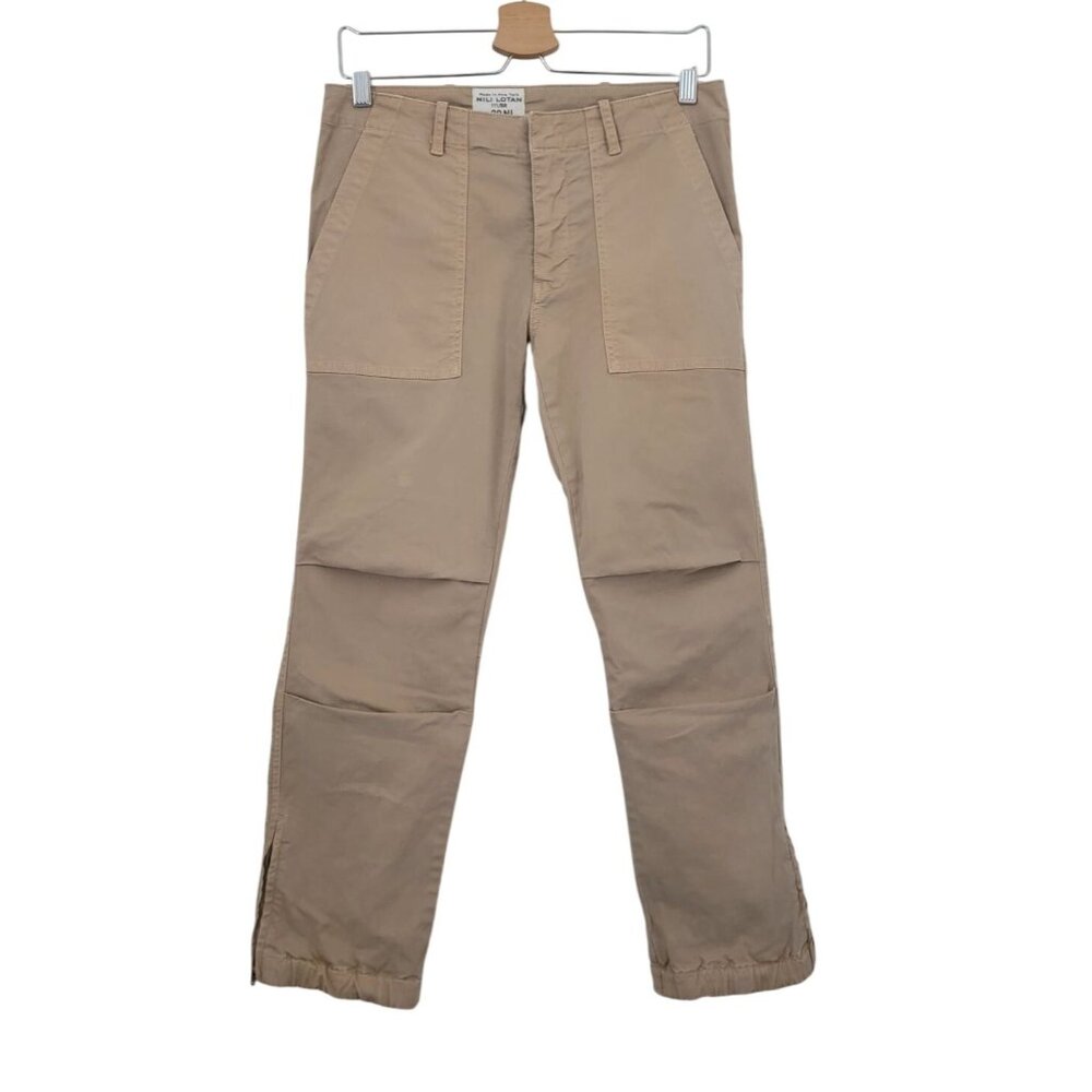 NILI LOTAN 111/88 80NL Beige Khaki Military Utility Jogger Pants Size 4